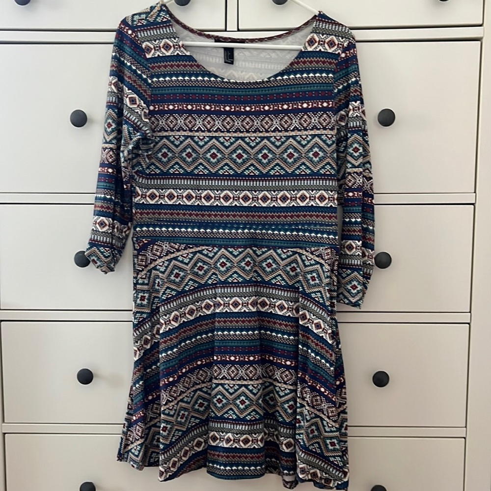 Forever21 Tribal Print Dress Size L